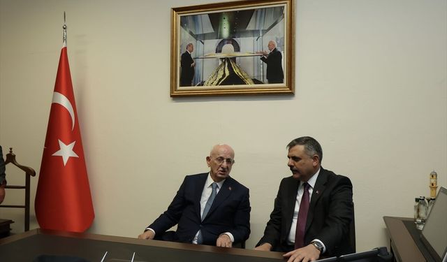 İçişleri Bakanı Çiftçi, eski TBMM Başkanı Kahraman ile görüştü