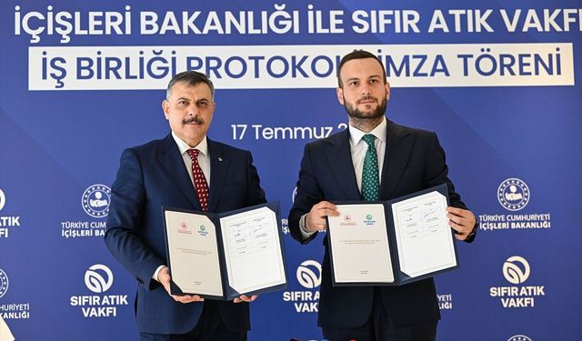 İçişleri Bakanlığı ile Sıfır Atık Vakfı arasında 'sıfır atık' işbirliği protokolü imzalandı