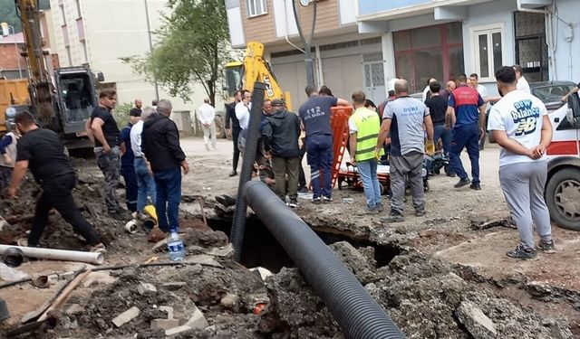 Ordu'da göçük altında kalan 2 işçi yaralandı