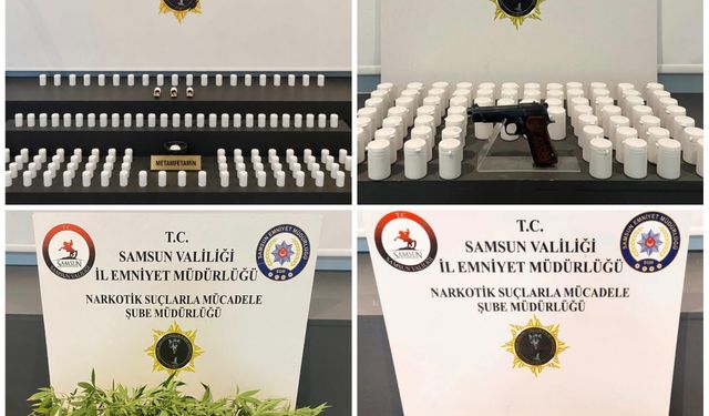 Samsun'da uyuşturucu operasyonunda 8 zanlı yakalandı