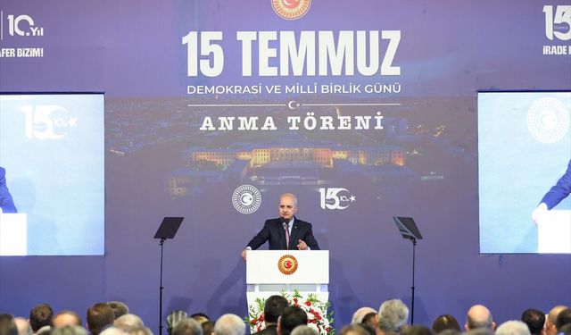 TBMM Başkanı Kurtulmuş, 15 Temmuz Demokrasi ve Milli Birlik Günü Anma Töreni'nde konuştu: