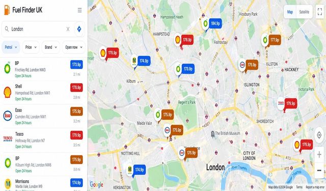 Benzin fiyatları artık Google Maps’te görülecek