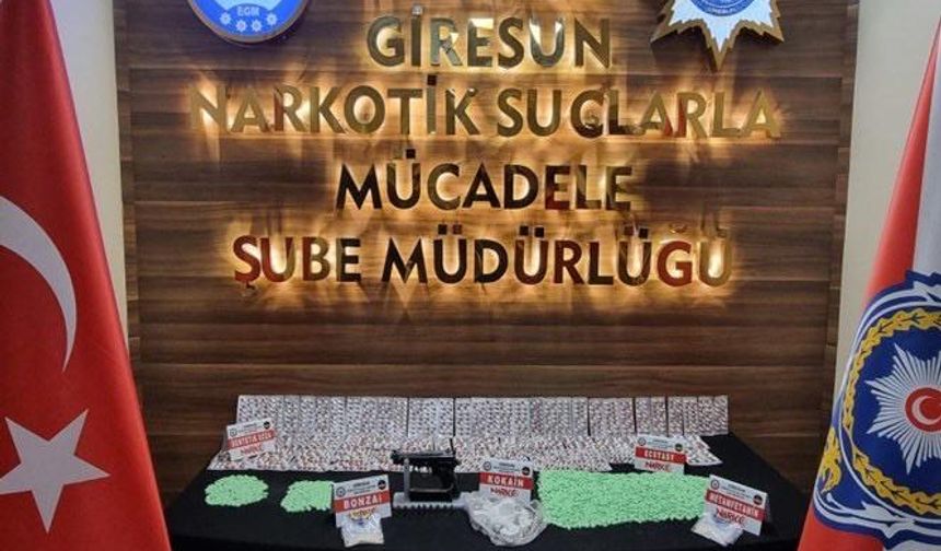 Giresun'da uyuşturucu operasyonunda yakalanan 3 şüpheli tutuklandı