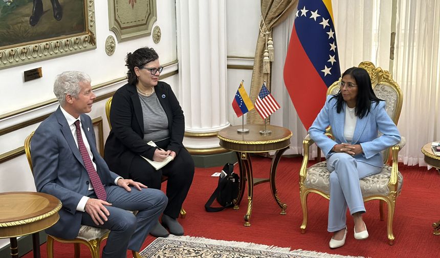 Venezuela Geçici Devlet Başkanı Rodriguez, ABD Enerji Bakanı Wright'ı kabul etti