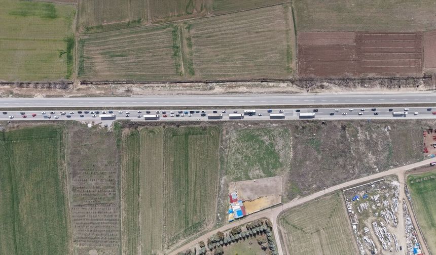 Amasya'da bayram trafiği devam ediyor