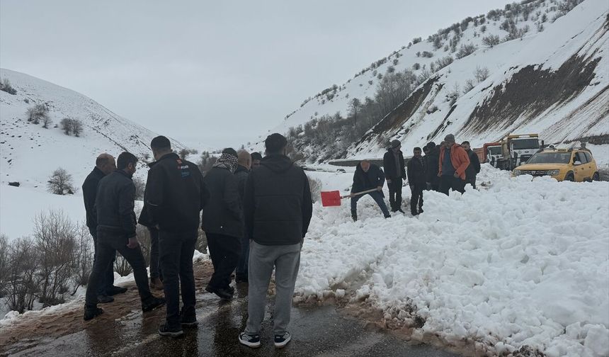 Bingöl'de Karlıova-Yedisu kara yolu çığ nedeniyle ulaşıma kapandı
