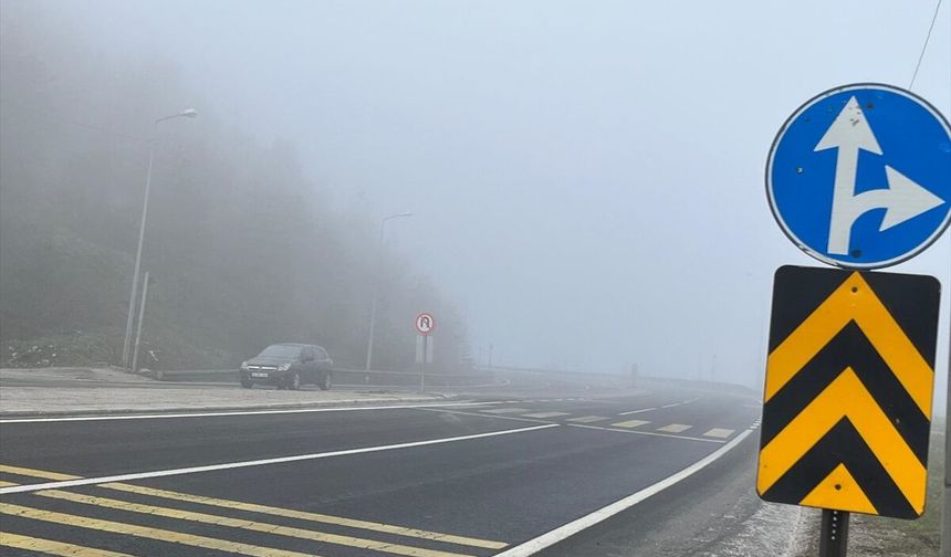 Bolu Dağı'nda sis etkili oldu