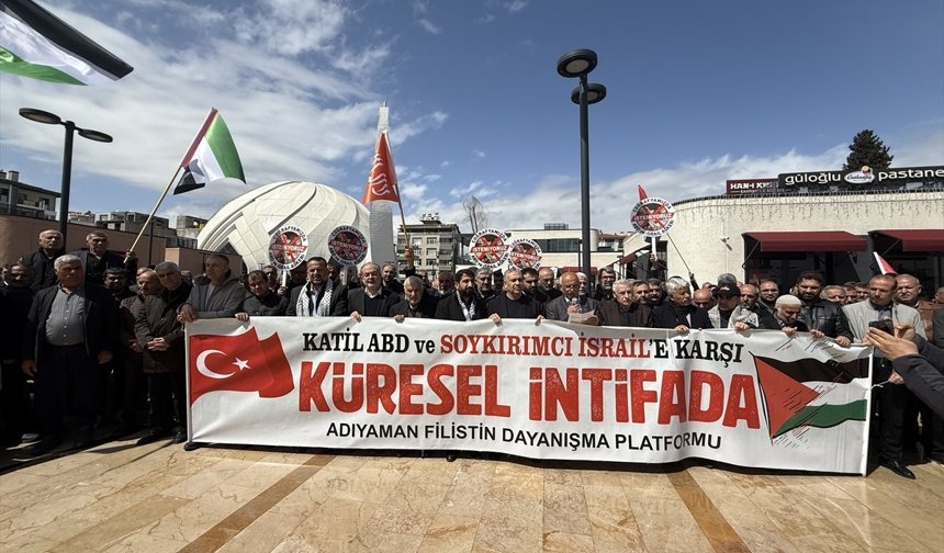 Adıyaman'da ABD ve İsrail'in saldırıları protesto edildi