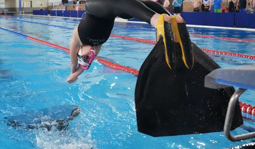 Cumhurbaşkanlığı Kupası Paletli Yüzme Kulüplerarası Büyükler Türkiye Şampiyonası'nda 5 kategoride Türkiye rekoru kırıldı