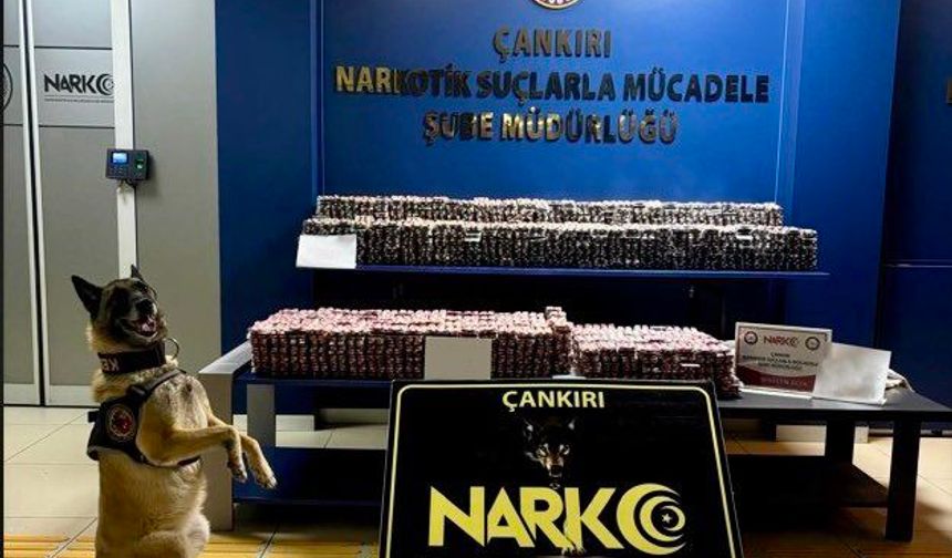 Çankırı'da araçlarında 85 bin uyuşturucu hap bulunan 2 zanlı tutuklandı