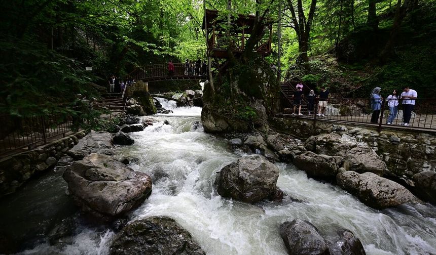 Düzce'deki turizm merkezleri bayram tatilinde misafirlerini ağırlıyor