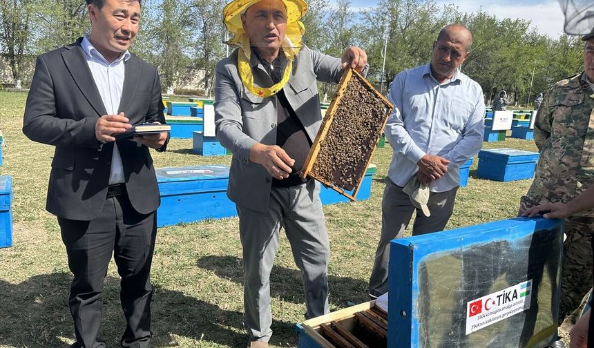 TİKA'dan Özbekistan'daki kadın üreticilere arıcılık desteği
