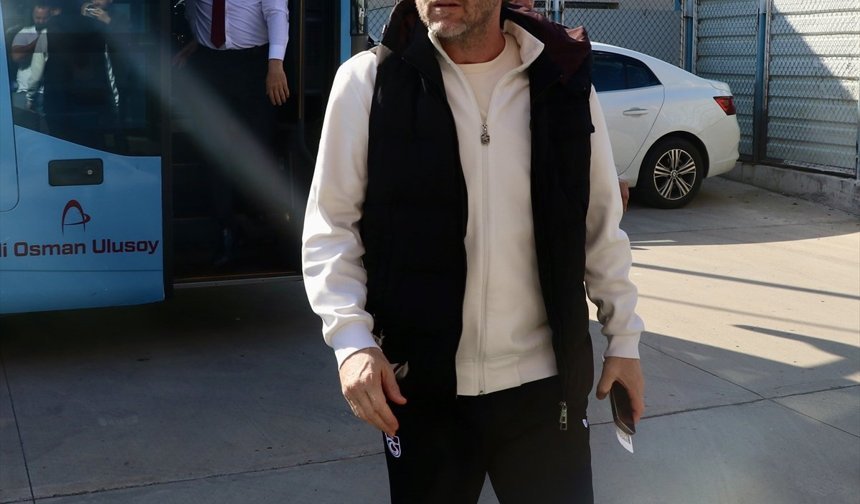 Trabzonspor kafilesi Ankara'ya gitti