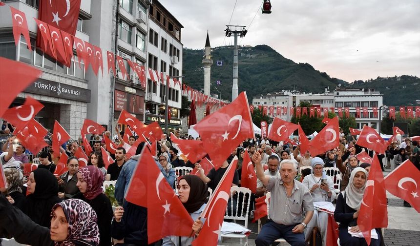 Trabzon ve çevre illerde 15 Temmuz Demokrasi ve Milli Birlik Günü etkinlikleri düzenlendi
