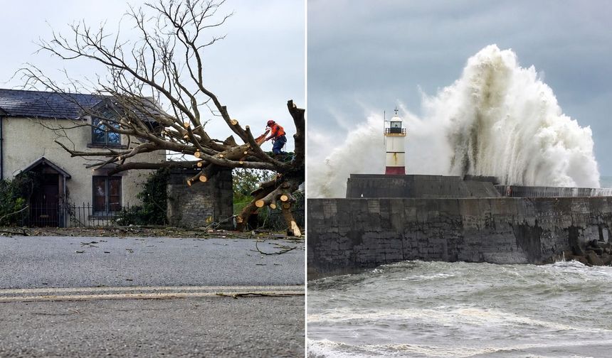 Storm Boelo İngiltere’yi vurdu iki kişi hayatını kaybetti