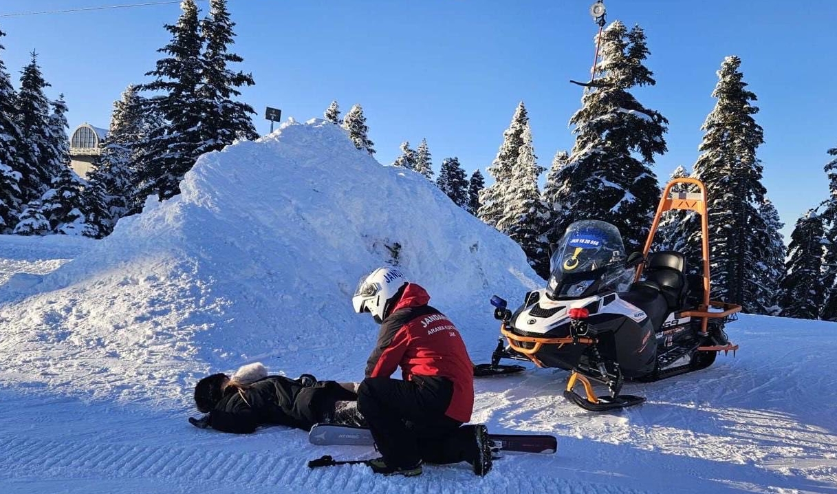 Uludağ'da JAK ekipleri yarıyıl tatilinin ilk haftasında 208 olaya müdahale etti