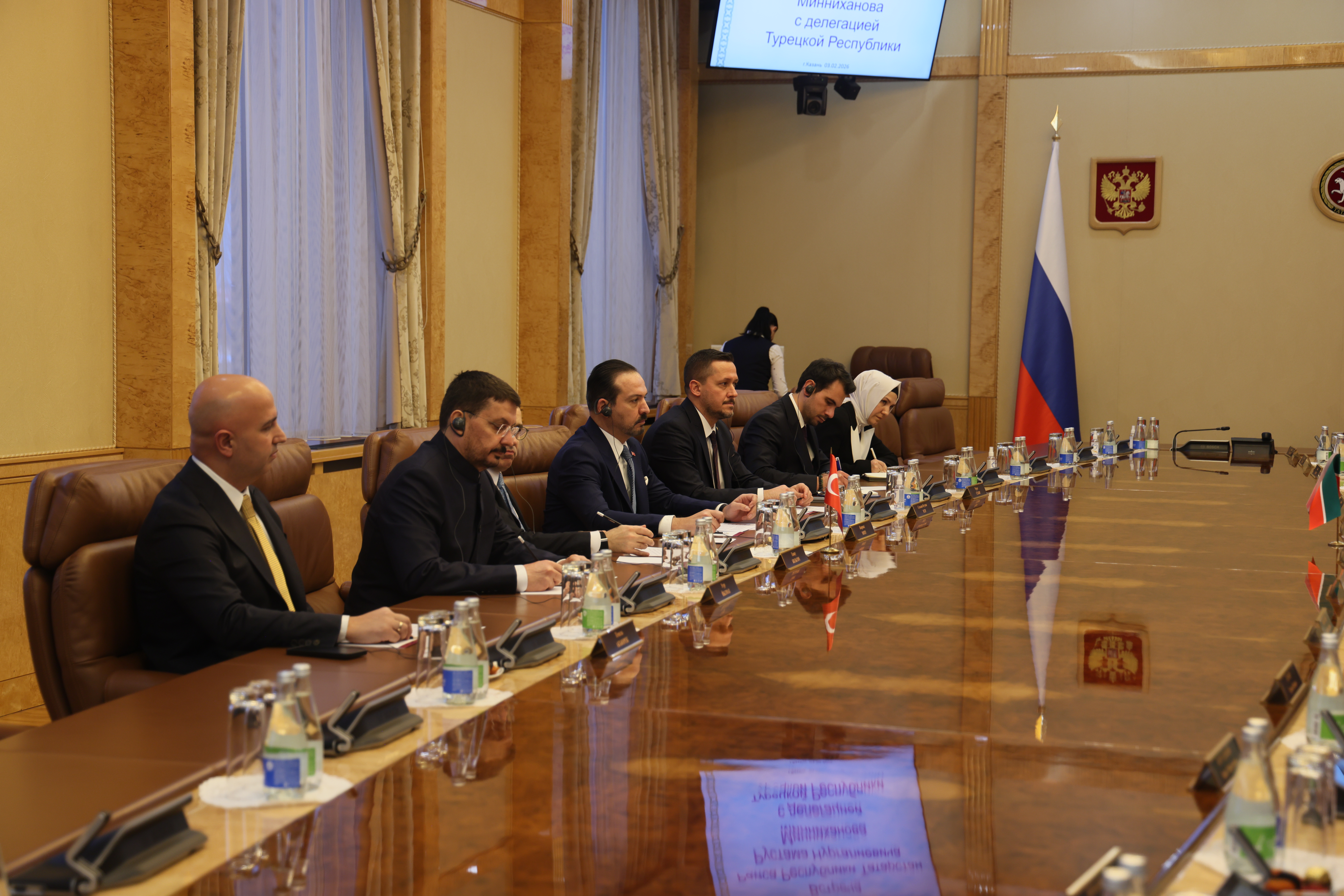 AK Parti Genel Başkan Yardımcısı Zorlu, Tataristan Cumhuriyeti Reisi Minnihanov'la görüştü: