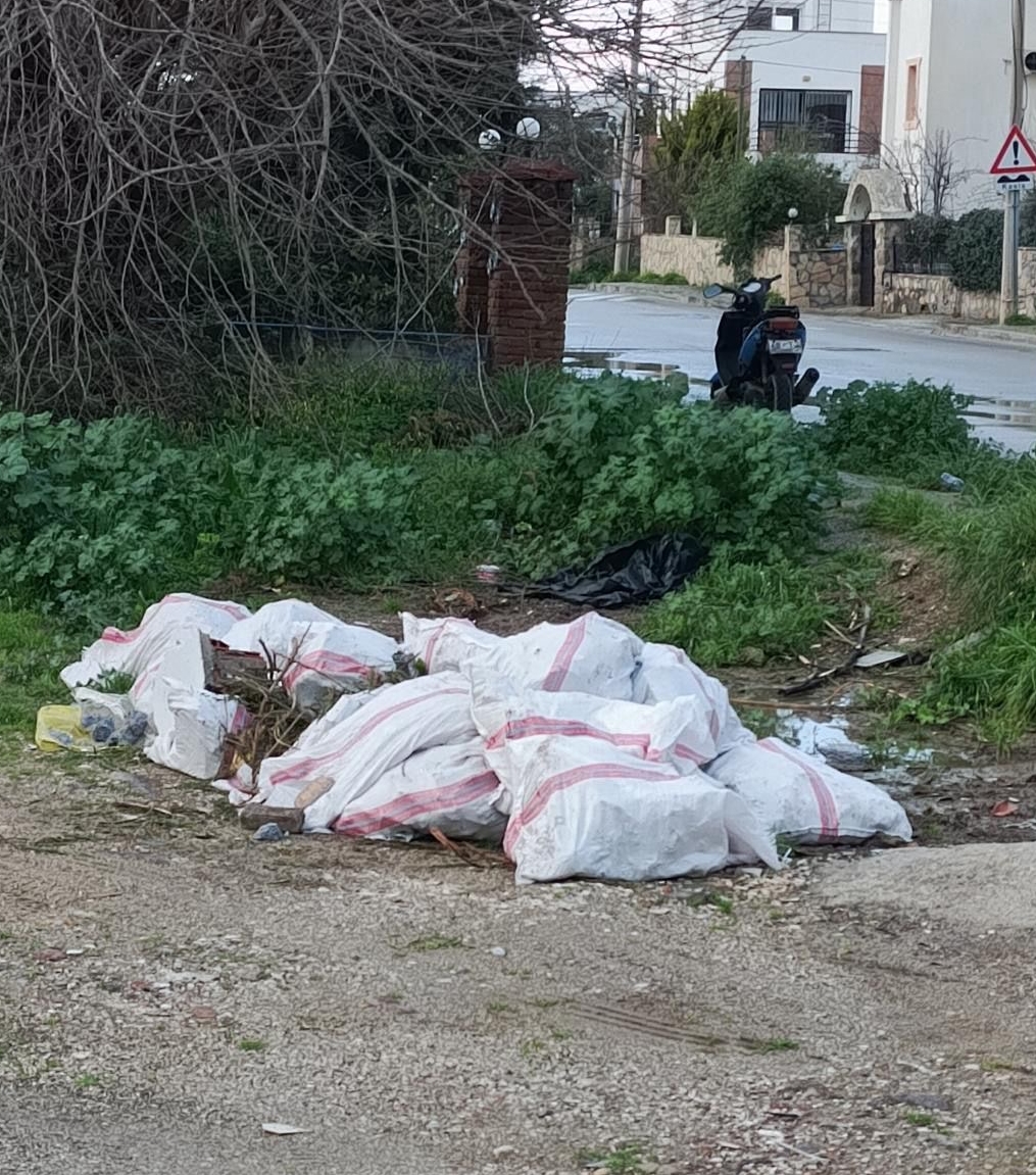 Bodrum'da boş araziye moloz ve atık döken kişiye 50 bin lira ceza