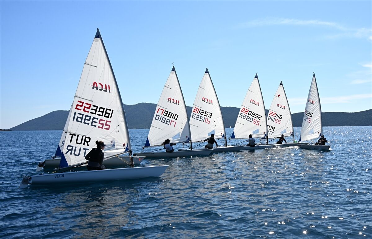 Yelkende ILCA 6 Genç Milli Takımı, Bodrum'da kamp yapıyor