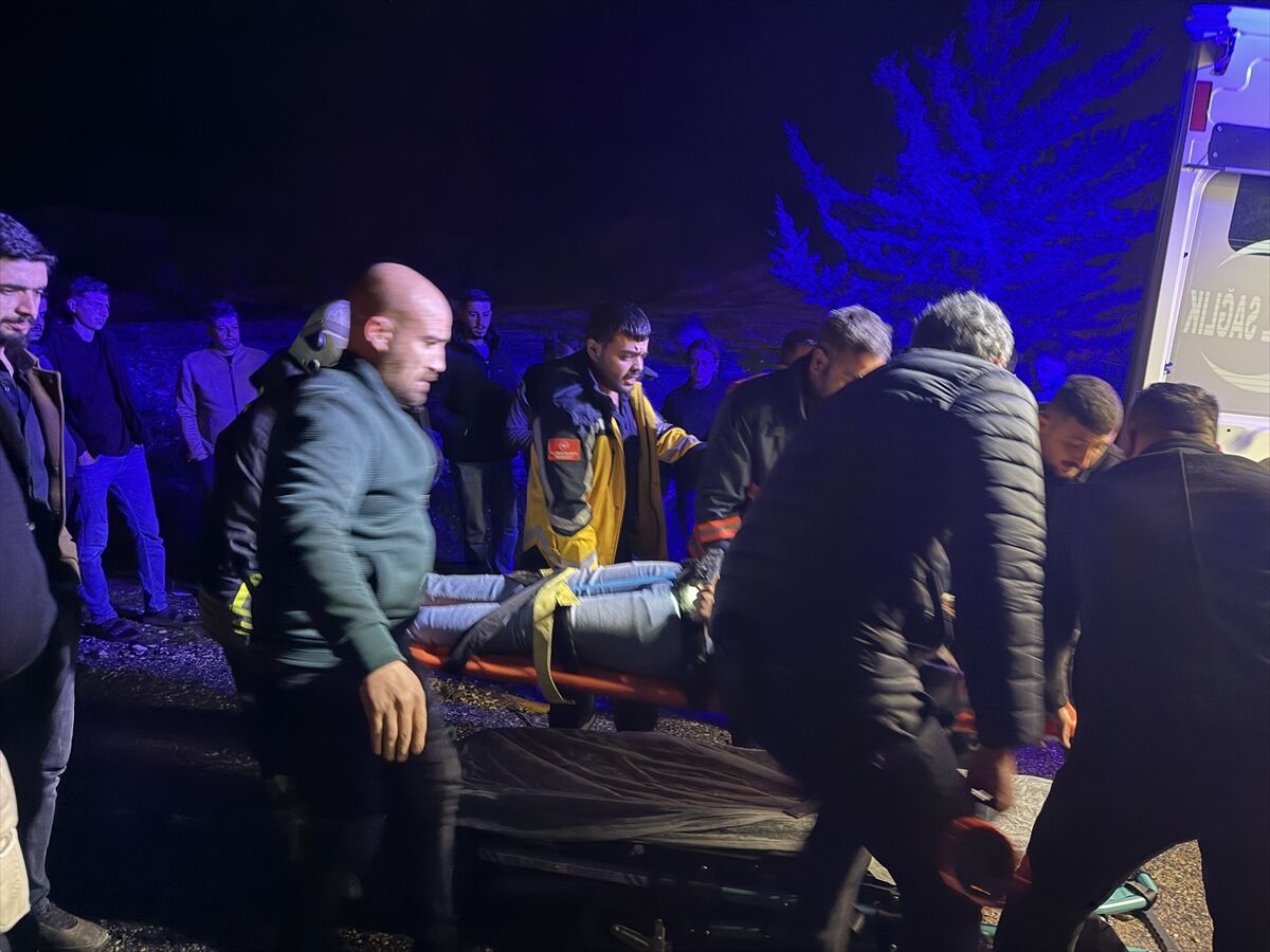 Adıyaman'da devrilen otomobildeki 2 kişi yaralandı