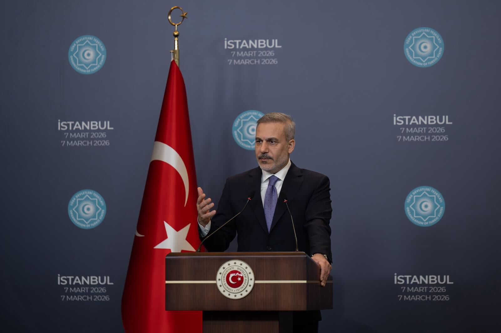 Bakan Fidan, TDT Dışişleri Bakanları Konseyi Gayriresmi toplantısının ardından basına konuştu: (1)