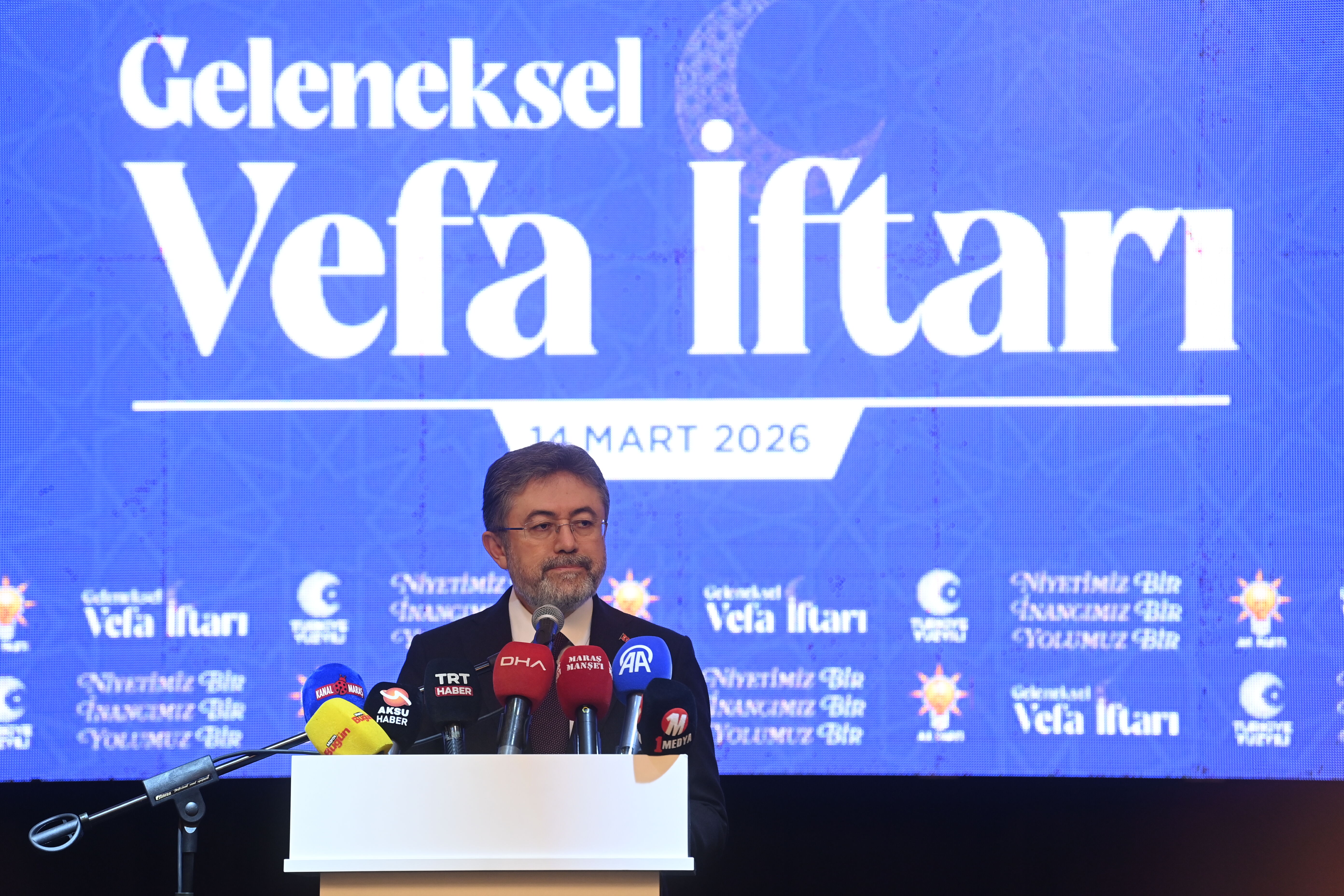 Bakan Yumaklı, Kahramanmaraş'ta 'Vefa İftarı'nda konuştu: