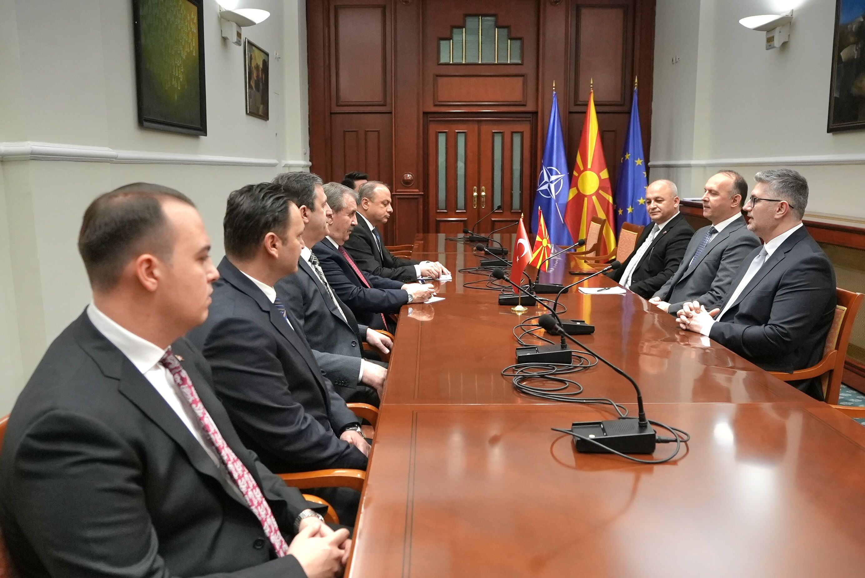 BBP Genel Başkanı Destici, Kuzey Makedonya'da çeşitli temaslarda bulundu