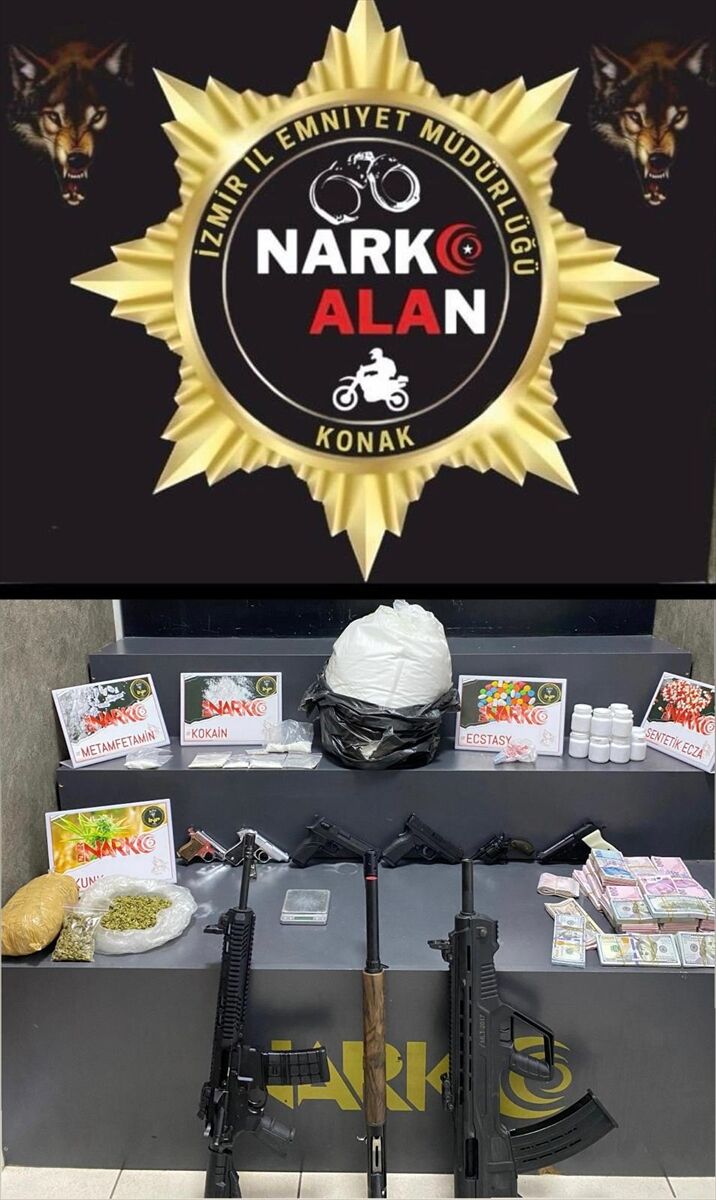 İzmir'de evinde uyuşturucu bulunan zanlı tutuklandı