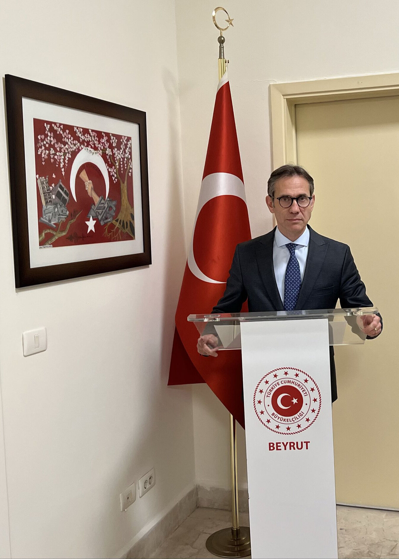 Lübnan'da, 18 Mart Şehitleri Anma Günü ve Çanakkale Deniz Zaferi'nin 111. yıl dönümü kutlandı