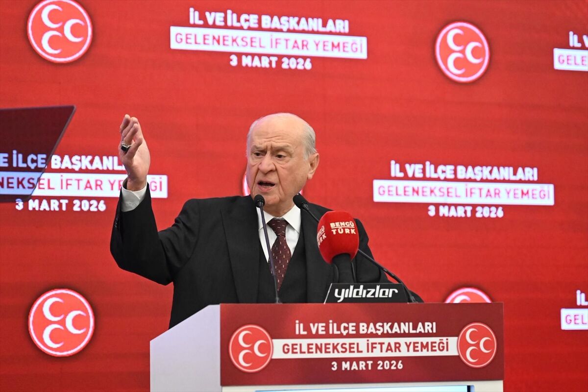 MHP Genel Başkanı Bahçeli, partisinin 'İl ve İlçe Başkanları Geleneksel İftar Programı'nda konuştu: