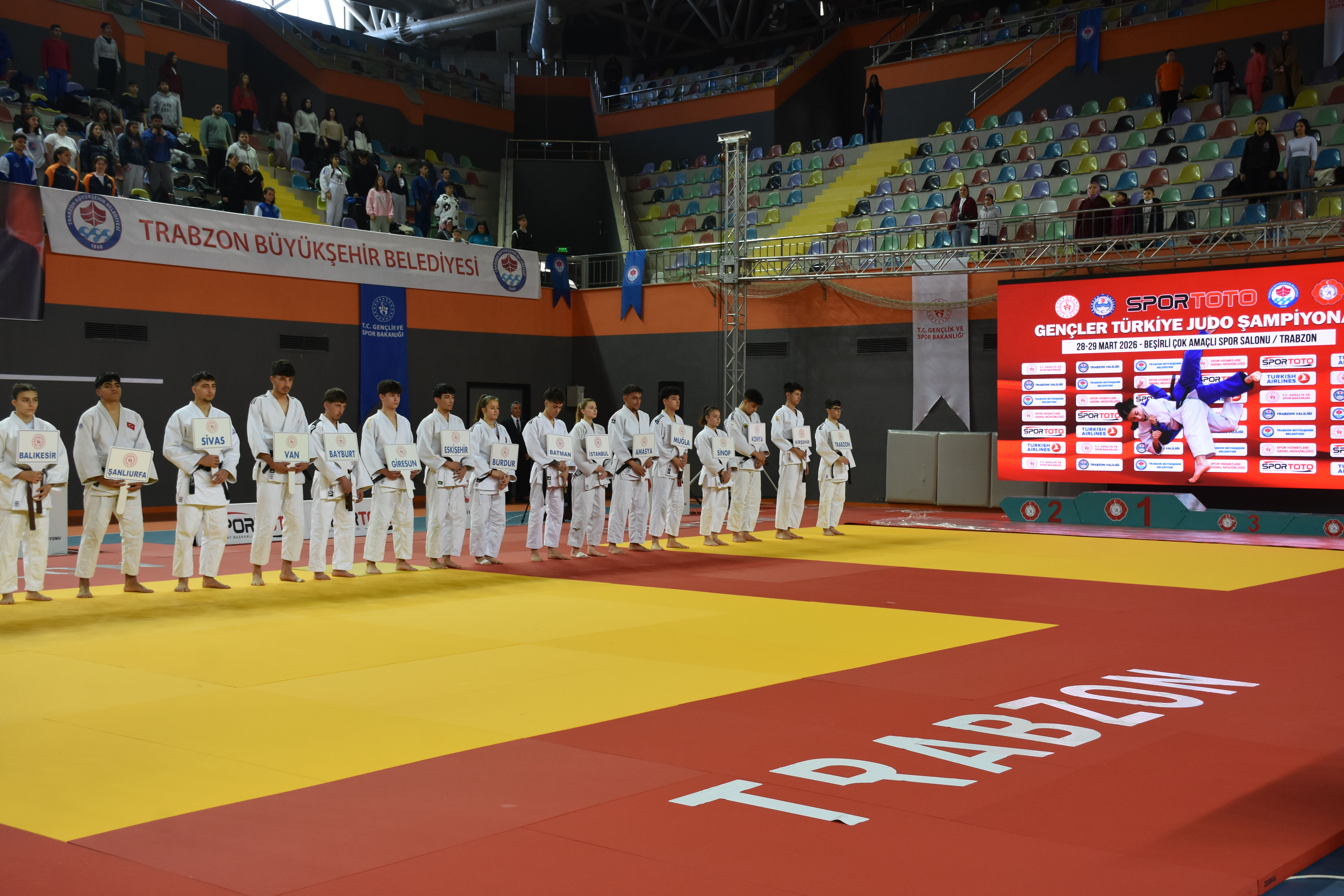Trabzon'da 2026 Spor Toto Gençler Türkiye Judo Şampiyonası başladı