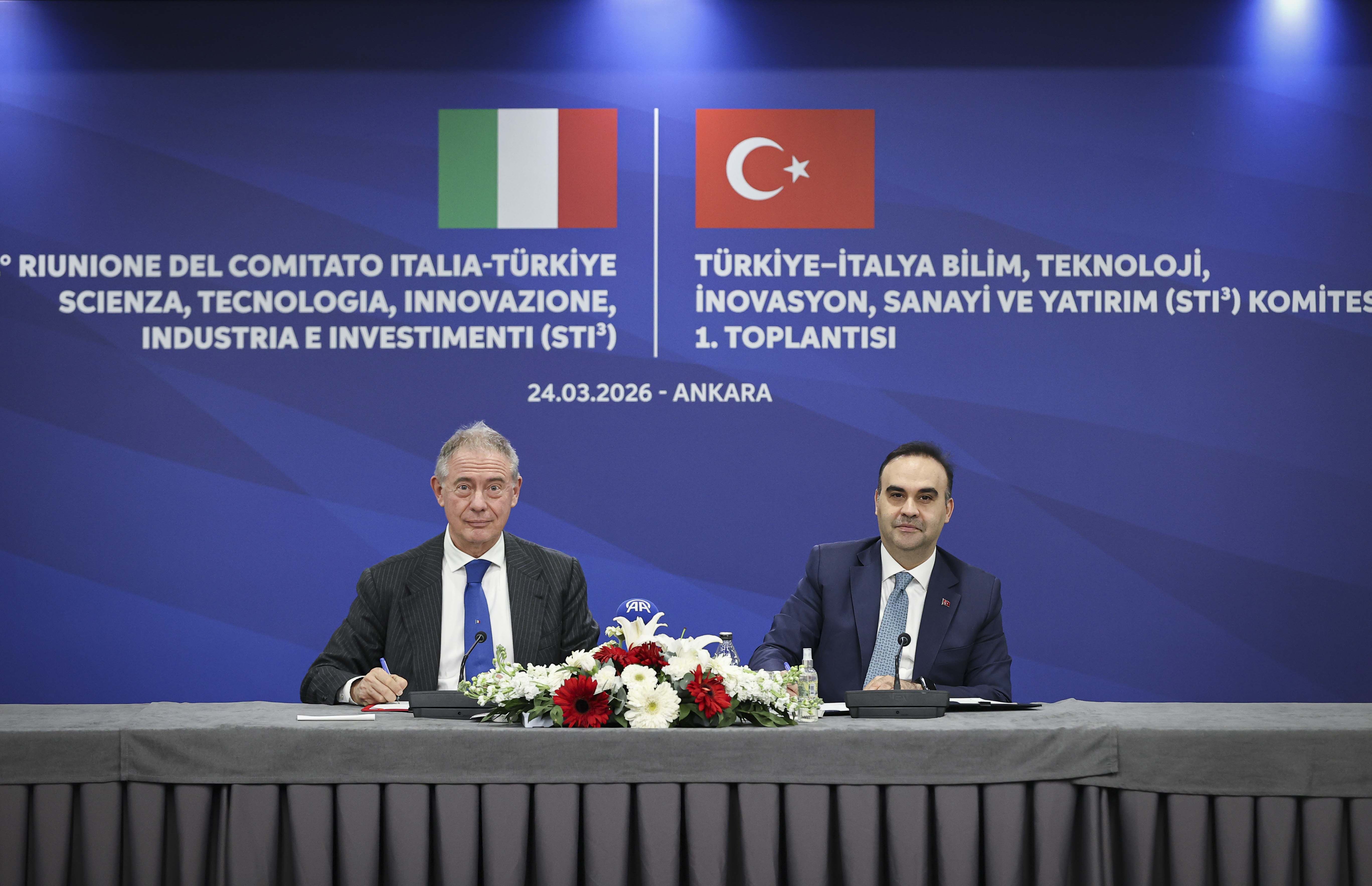 Türkiye-İtalya Bilim, Teknoloji, İnovasyon, Sanayi ve Yatırım Komitesi'nin ilk toplantısı Ankara'da yapıldı