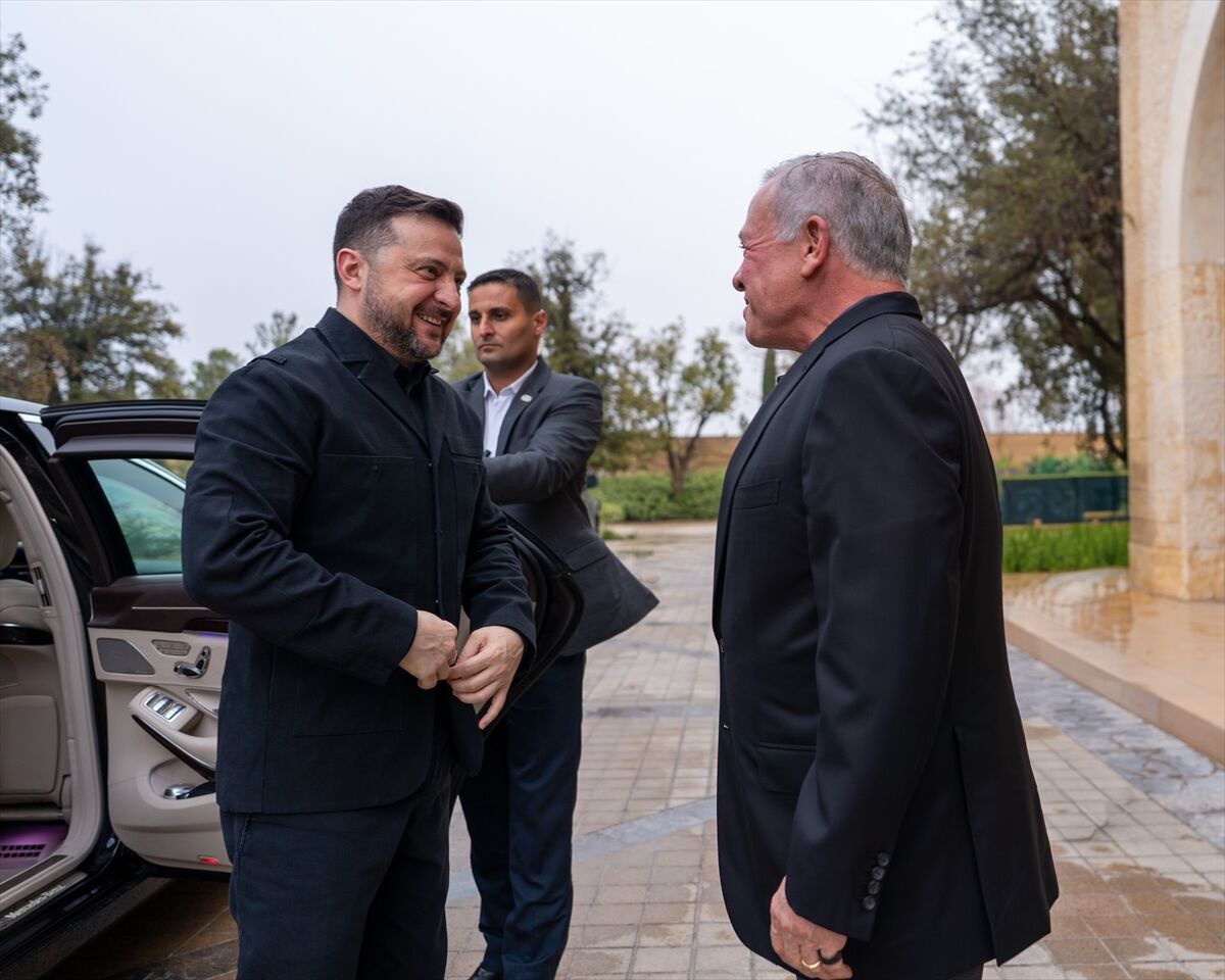 Ürdün Kralı 2. Abdullah ile Ukrayna Devlet Başkanı Zelenskiy Amman'da 'bölgesel gelişmeleri' görüştü