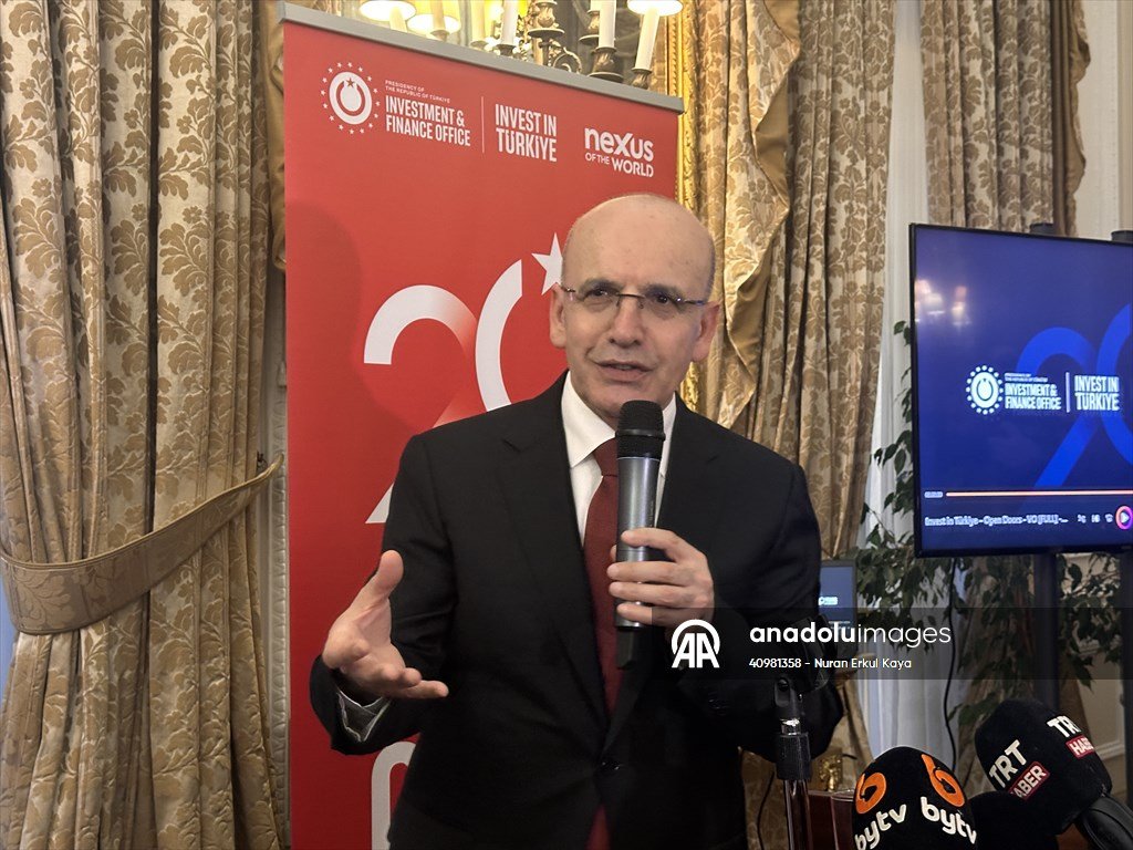 Bakan Şimşek, Cumhurbaşkanlığı Yatırım ve Finans Ofisinin Londra'daki "20. Yıl" resepsiyonunda konuştu Açıklaması