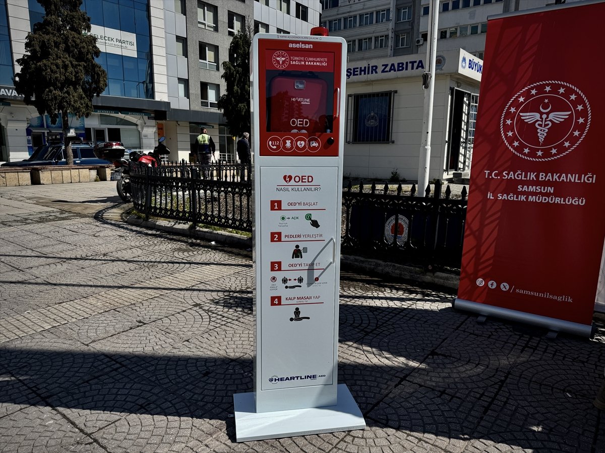 Ani kalp durmalarına karşı üretilen yerli cihaz Samsun'da 3 noktaya konuldu