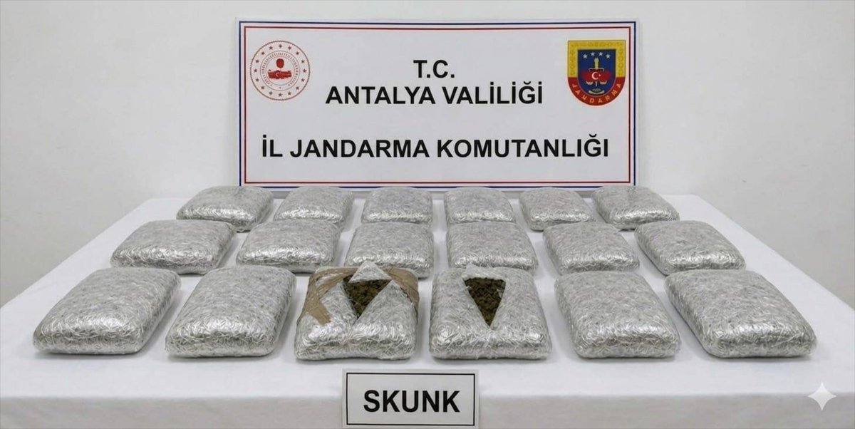 Antalya'da 30 kilogram uyuşturucu ele geçirildi