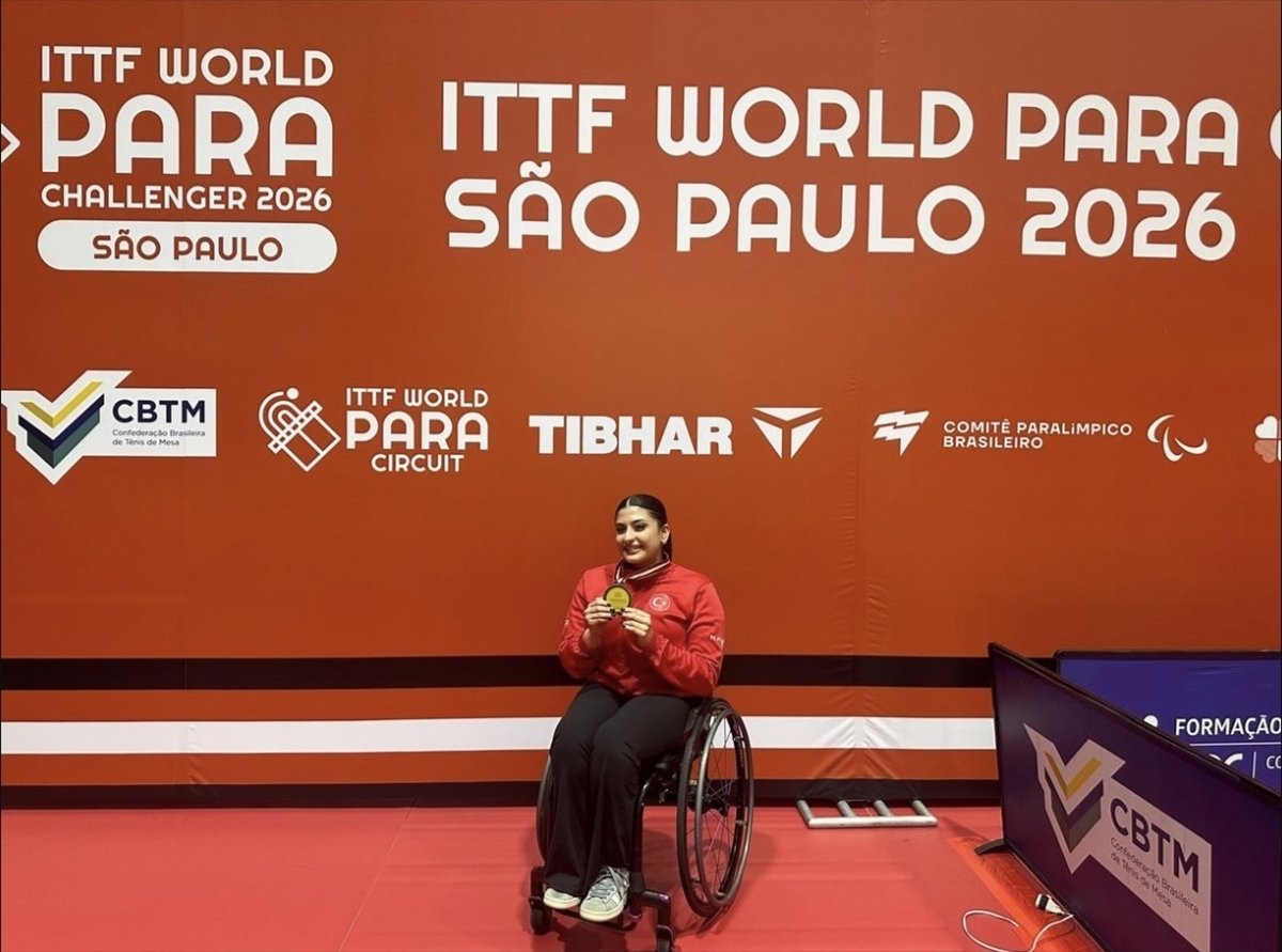 Milli para masa tenisçi İrem Oluk, Brezilya'daki turnuvada altın madalya kazandı