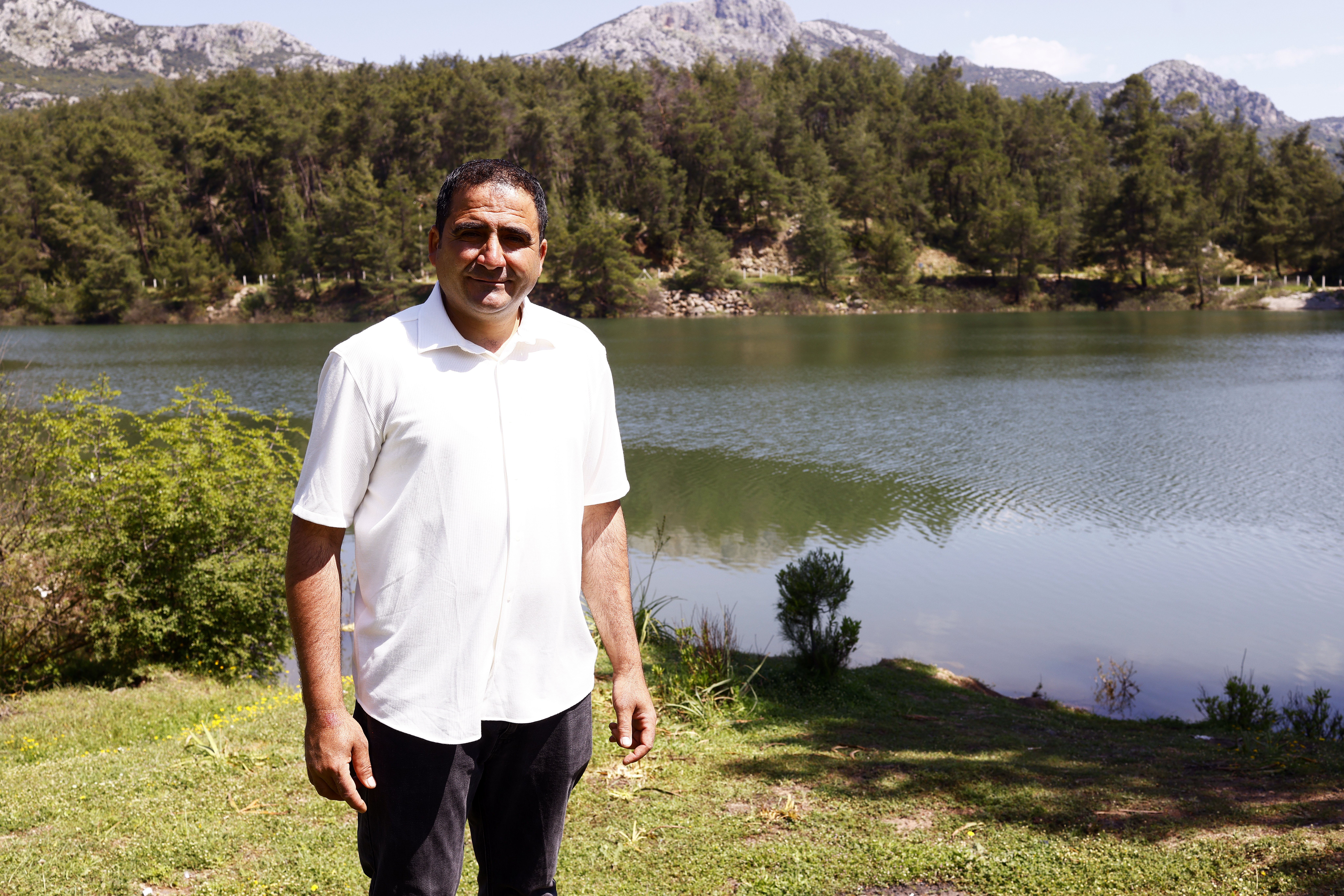 Antalya'daki Ekşili Göleti son yağışlarla yeniden canlandı