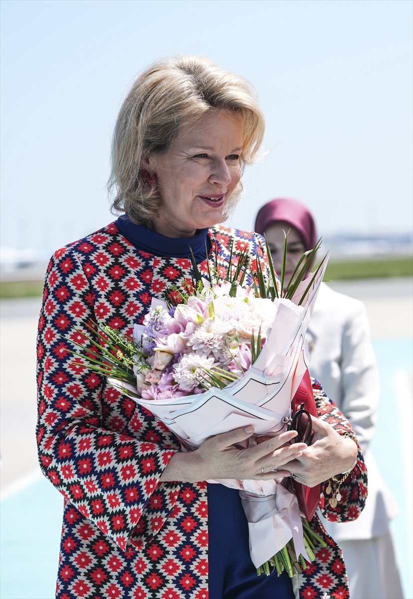 Belçika Kraliçesi Mathilde başkanlığındaki heyet İstanbul'a geldi