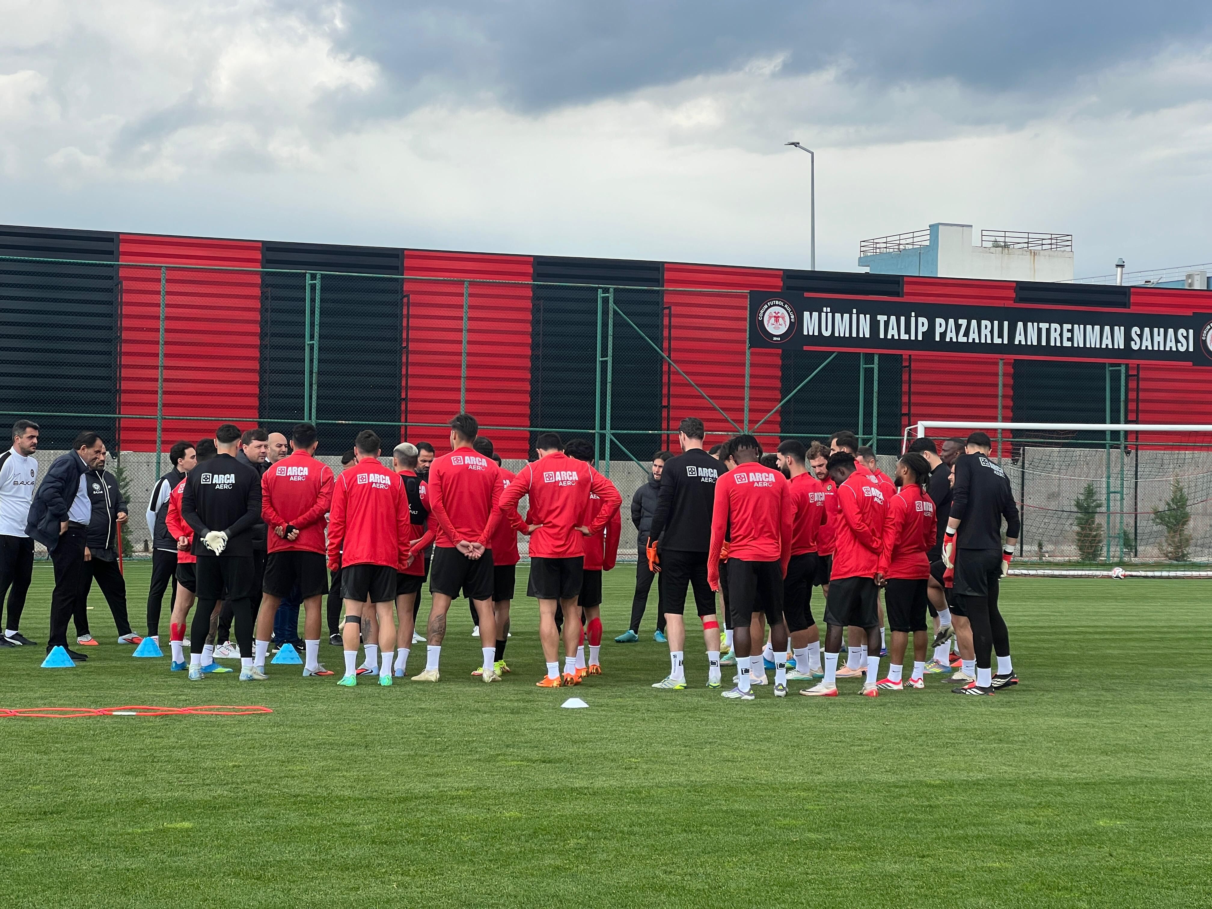 Çorum FK, Esenler Erokspor maçının hazırlıklarını sürdürdü