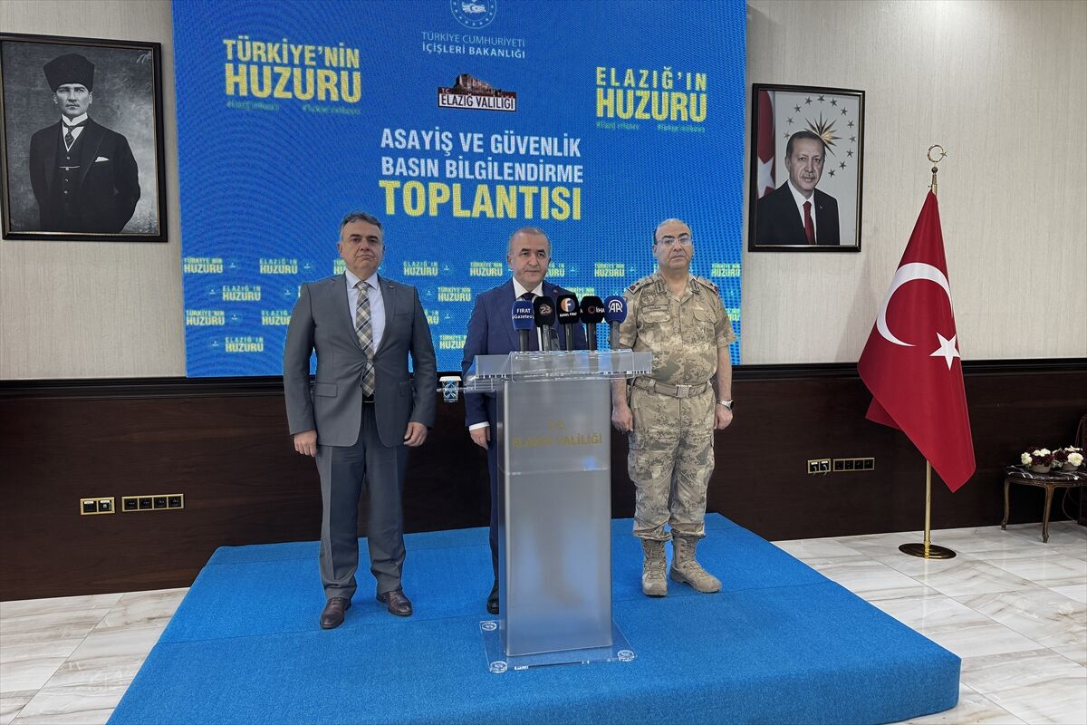 Elazığ'da 'Asayiş ve Güvenlik Basın Bilgilendirme Toplantısı' yapıldı
