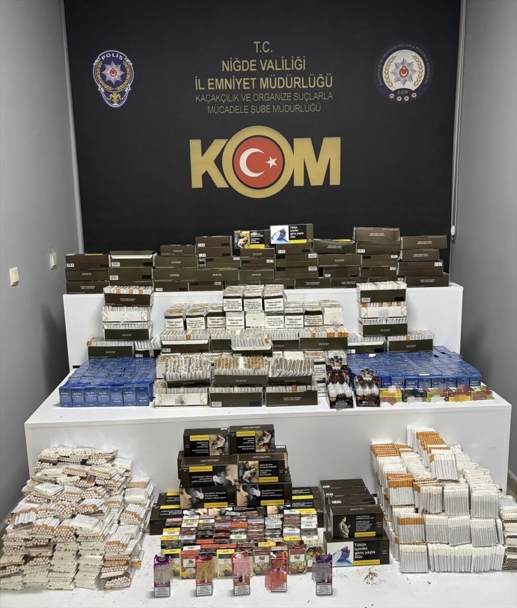 Niğde'de kaçakçılık operasyonunda 9 şüpheli yakalandı