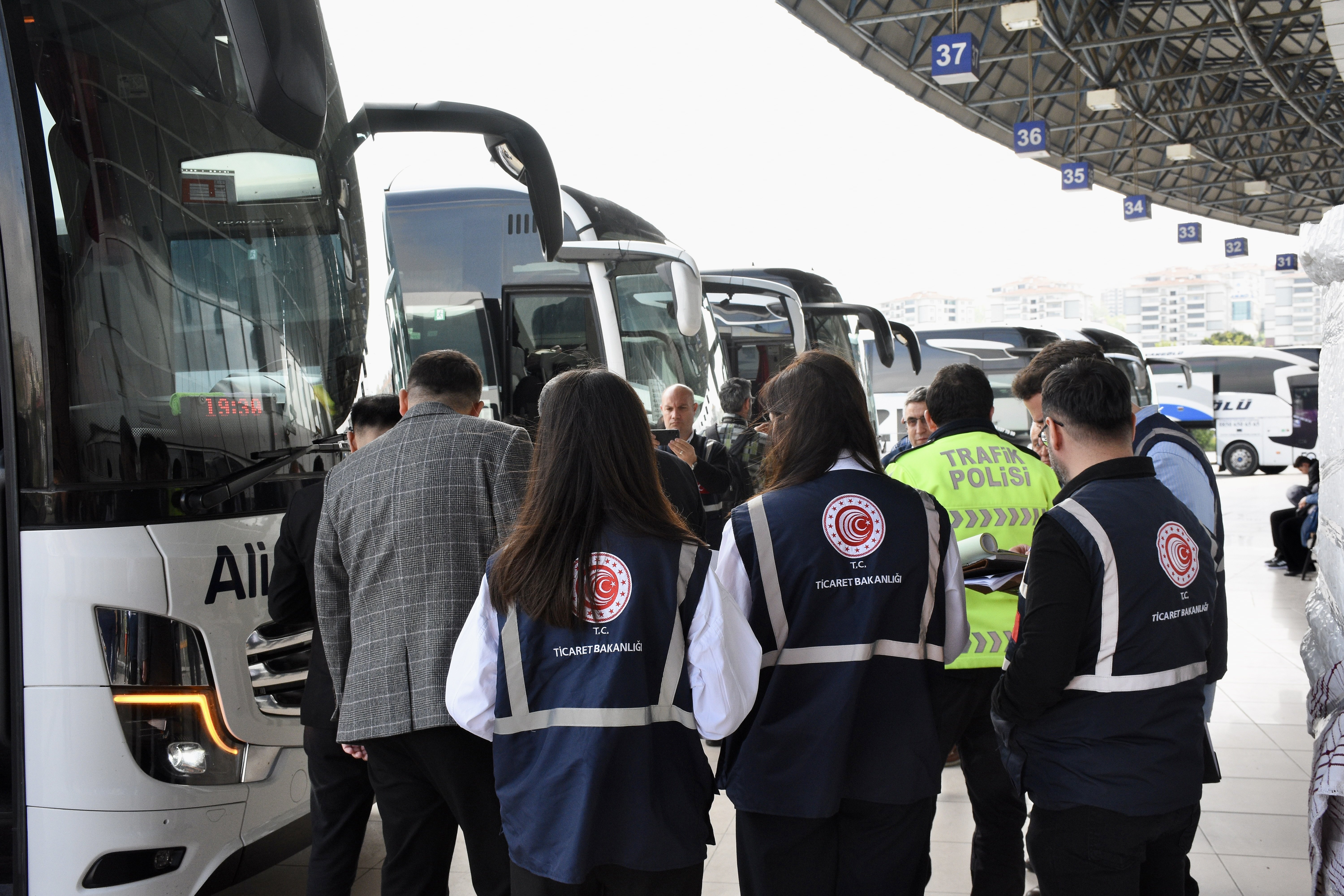 Samsun'da Kurban Bayramı öncesi otogarda denetim yapıldı