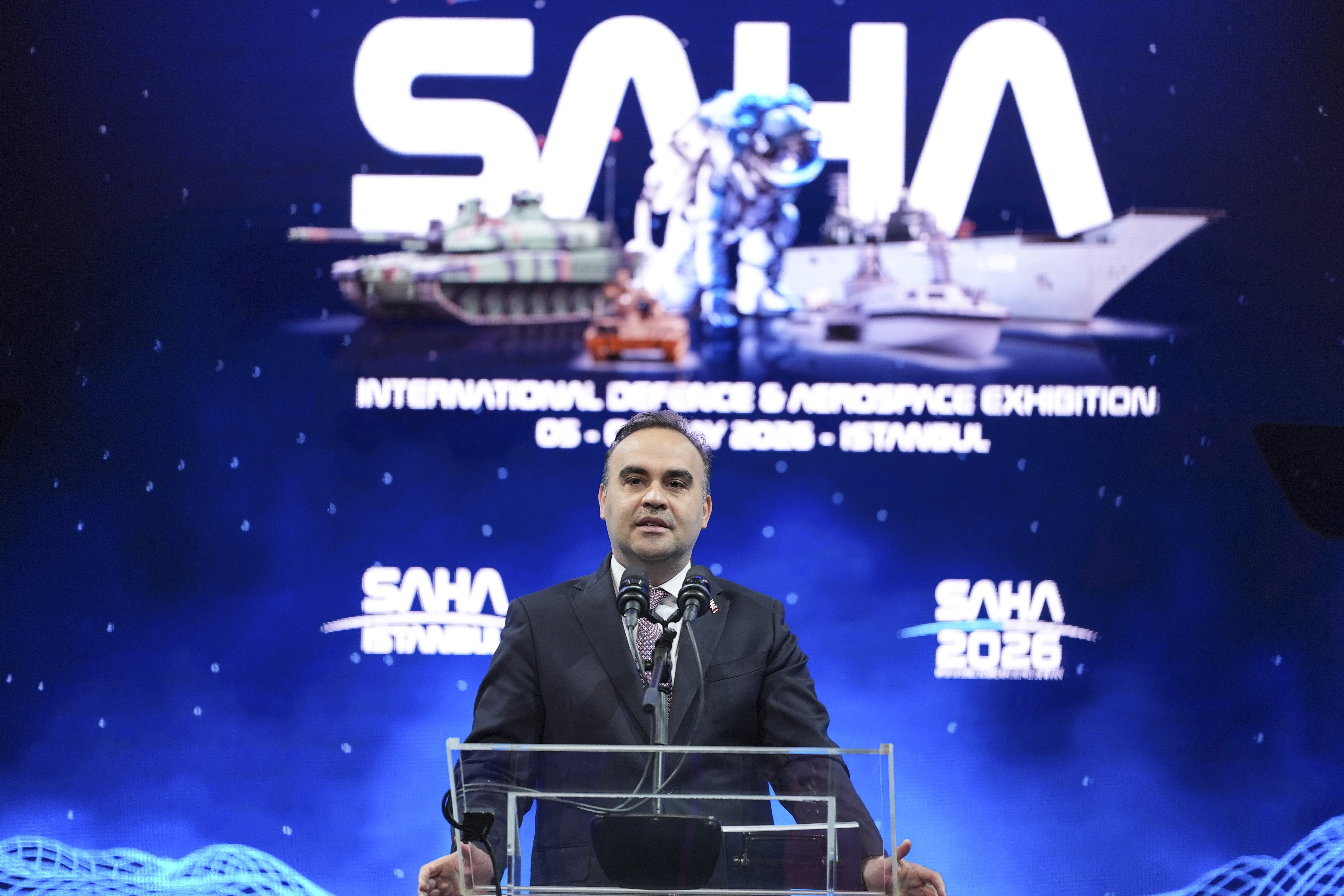 Sanayi ve Teknoloji Bakanı Kacır, SAHA 2026 fuarının açılışında konuştu: