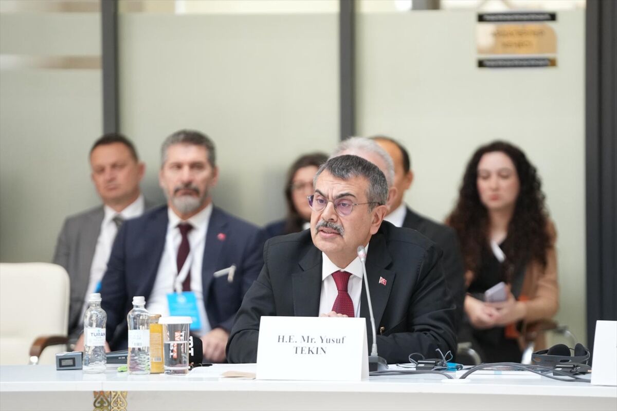 Milli Eğitim Bakanı Tekin, Kazakistan'da düzenlenen TDT 9. Eğitim Bakanları Toplantısı'nda konuştu: