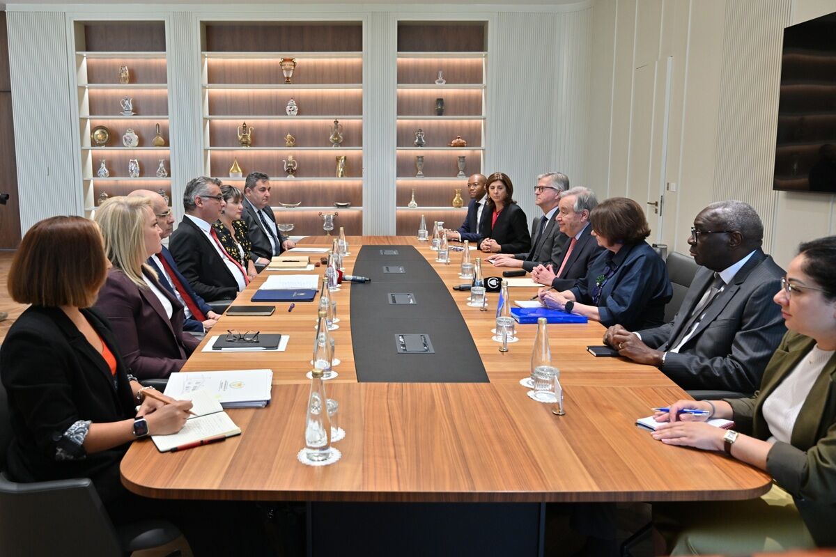 Görüşme KKTC Cumhurbaşkanlığı'nda gerçekleşti.